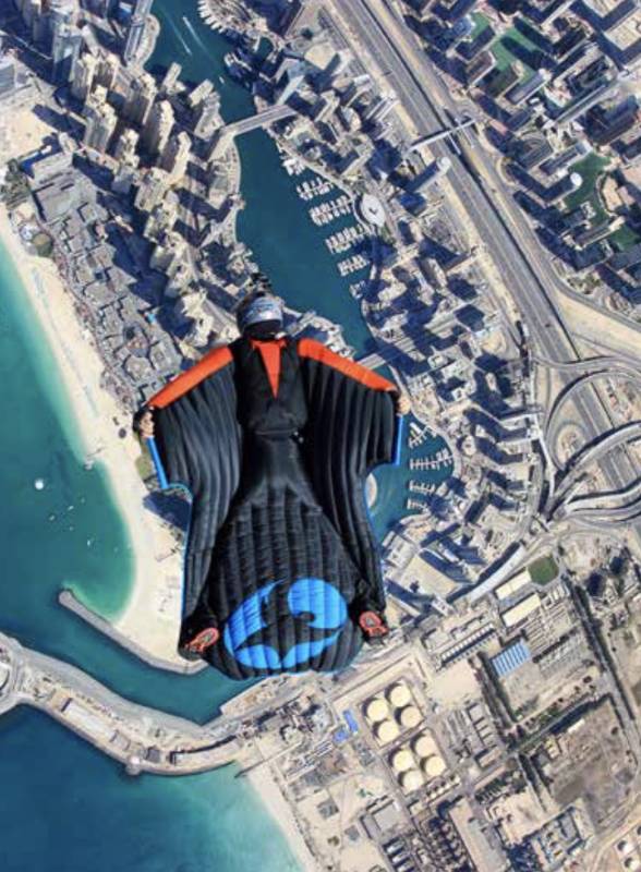 Adrenali bol bir ‘meditasyon’ sporu: Wingsuit 
